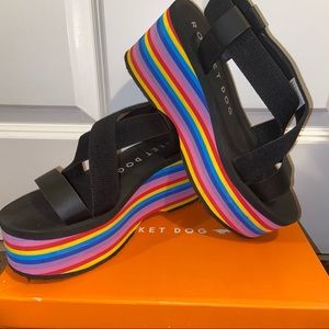 Rocket Dog Rainbow Platform Sandal